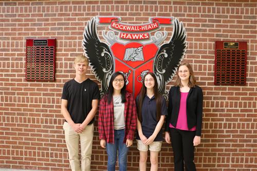Pictured (Left to Right): Kyle Sherrod, Victoria Huang, Anna Evers and Daria Coutch 